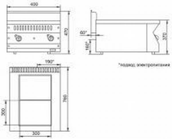 Плита электрическая Abat ЭПК-27Н