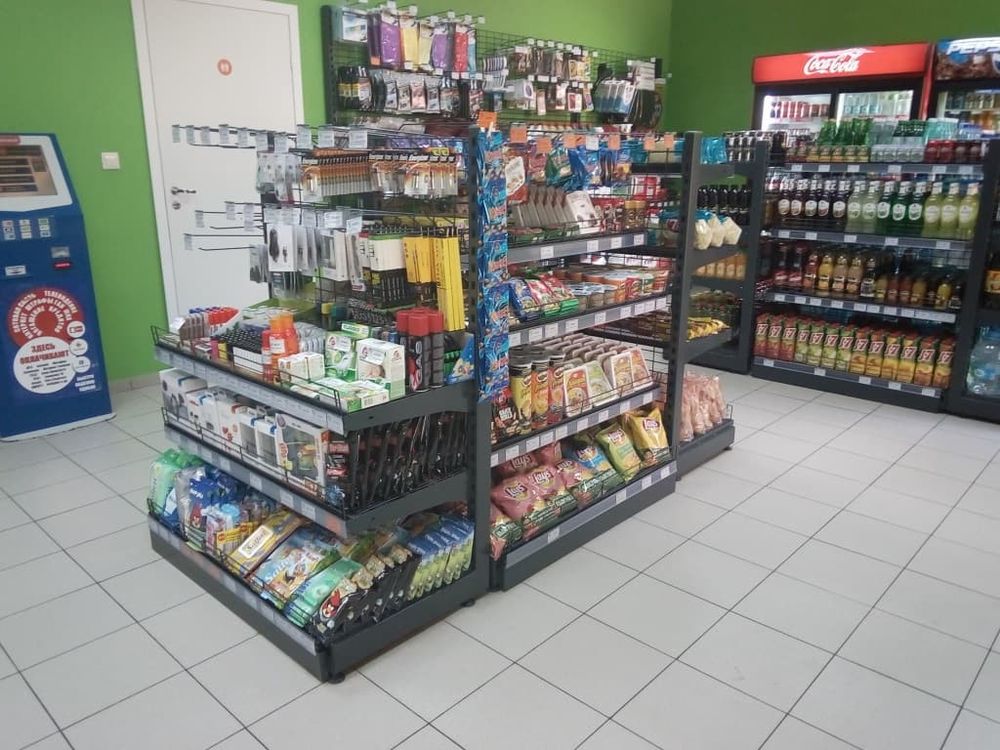 Стеллаж сетчатый торцевой
