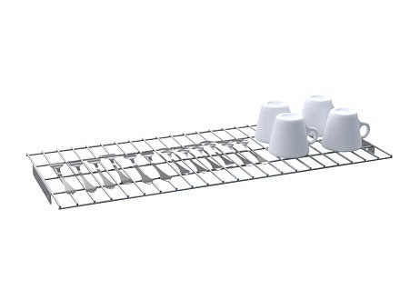 Комплект полки для стаканов и столовых приборов шкафа ШЗДП-4- 950-02-1