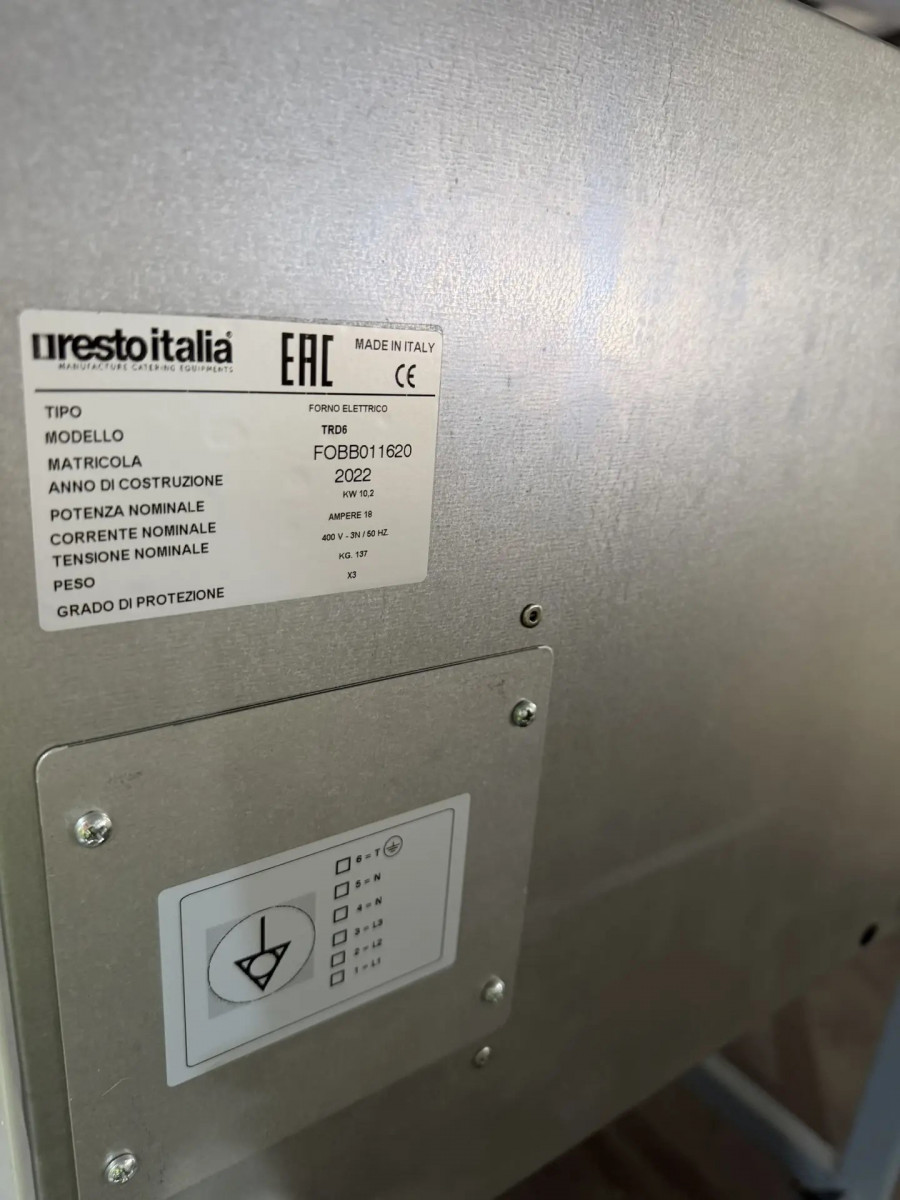 Печь для пиццы Resto Italia TR-D 6 (FOBB011620)
