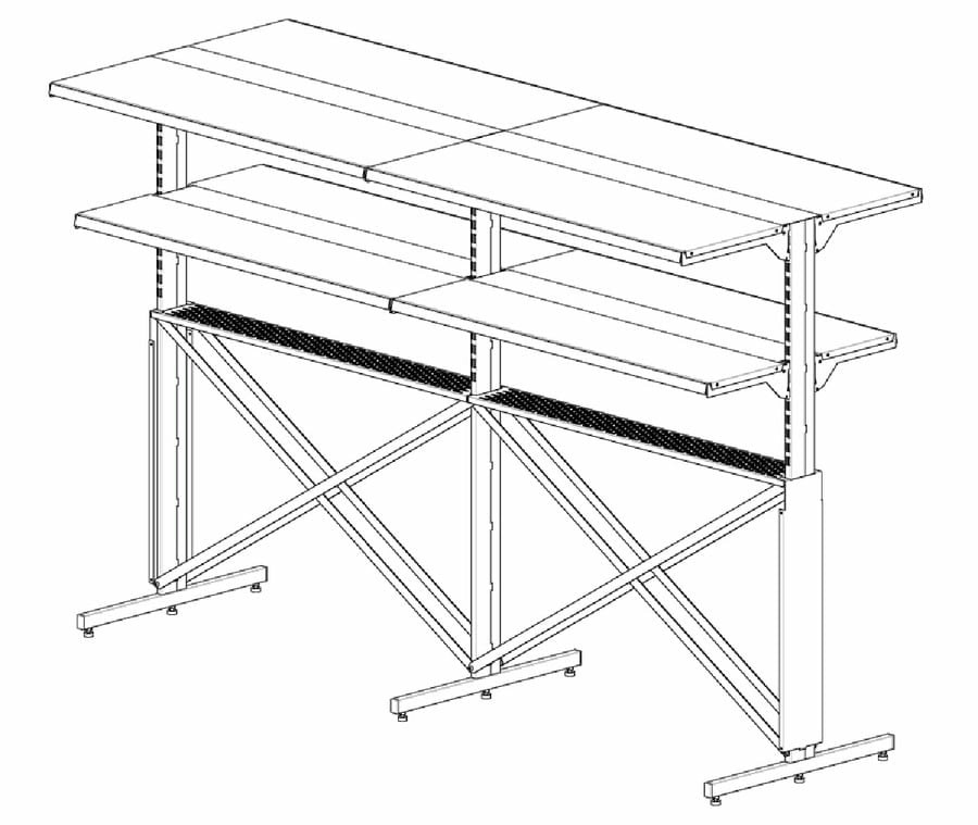 Суперструктура (1 уровень, 2 стороны, без подсветки) (для Корсика 2100)