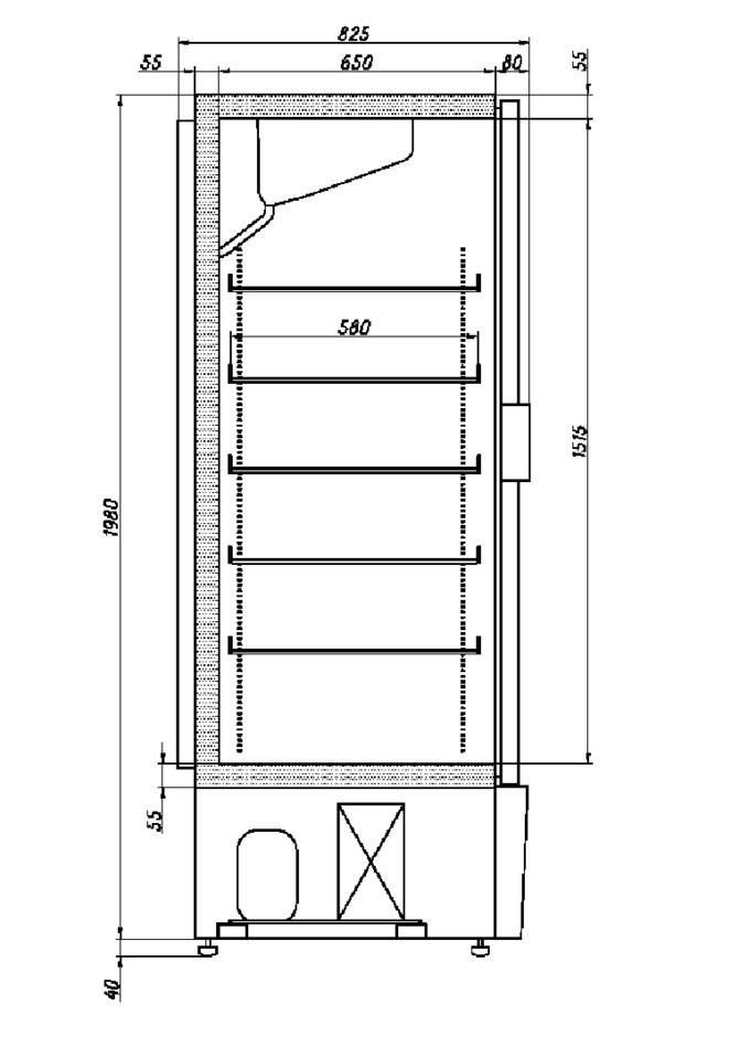 Шкаф холодильный Ариада R750M