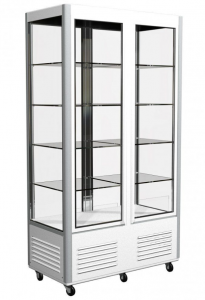 Шкаф холодильный D4 VM 800-1 (R800C) (цвет по схеме, 2 дв,стекл полки)