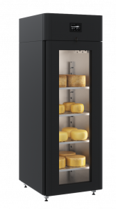 Холодильный шкаф для вызревания сыра CS107 Cheese (R290) black со стеклом Холодильный шкаф для вызревания сыра CS107 Cheese (R290) black со стеклом